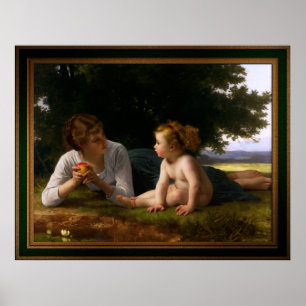 Affiche Tentation par William Bouguereau