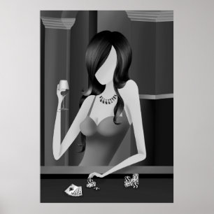 Affiche "Tentation" Reine du jeu