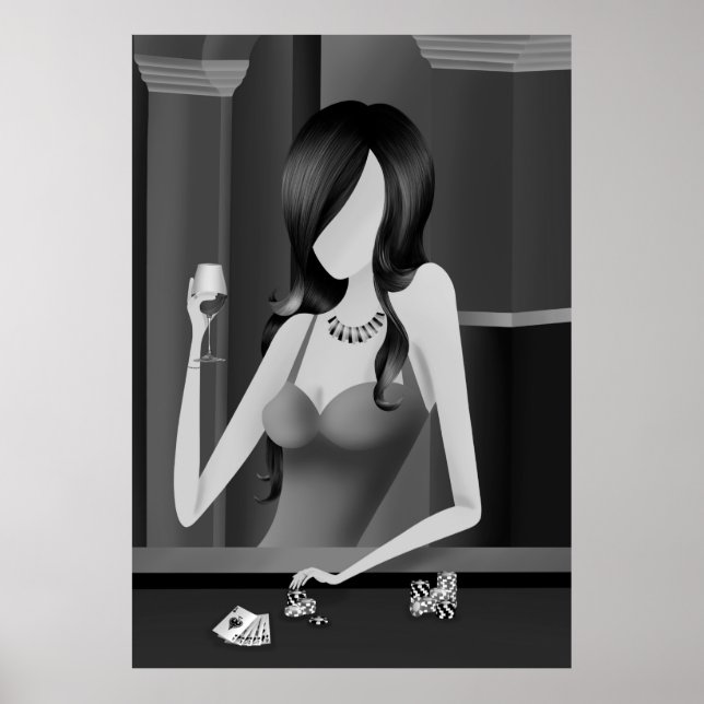 Affiche "Tentation" Reine du jeu (Devant)