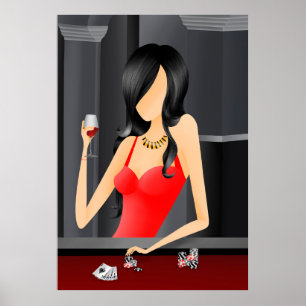 Affiche "Tentation" Reine du jeu