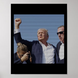 Affiche Tentative d'assassinat de Trump - Rassemblement de