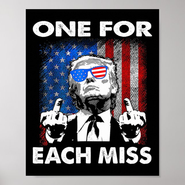 Affiche Tentative D'Ination Trump Vous A Manqué Deux Fois  (Devant)