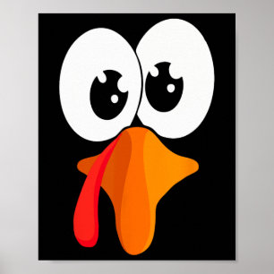 Affiche Tenue de dinde à trotter drôle de Thanksgiving