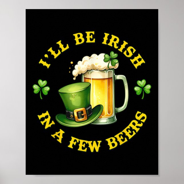 Affiche Tenue de la Saint-Patrick Irlandais en quelques bi (Devant)