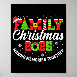 Affiche Tenue de Noël assortie pour la famille 2025 équipe