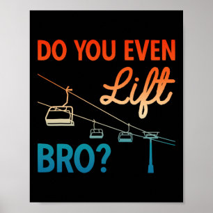 Affiche Tenue de ski Ski Vous soulevez même Frère Skie nor