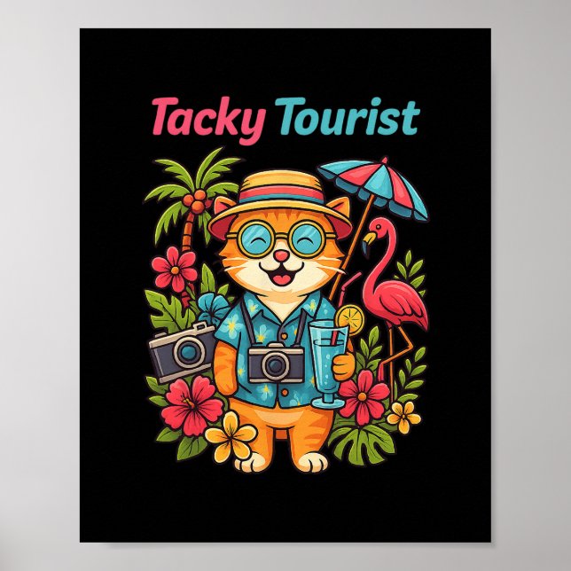 Affiche Tenue de touriste ringarde de vacances Costume de  (Devant)