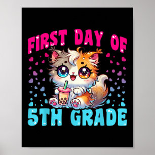 Affiche Tenues de chat pour filles de 5e année 1er jour de