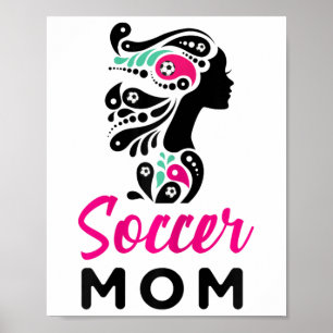 Affiche Tenues de mère de footballeur Maman maman drôle de