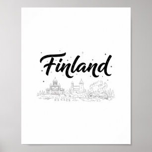 Affiche Tenues de voyage pour vacances en Finlande