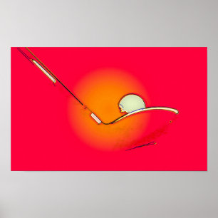 Affiche Teoff At Dawn - Original Golf Art Print