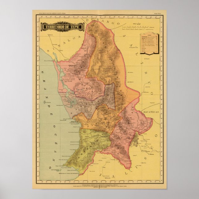 Affiche Tepic, Nayarit (Devant)