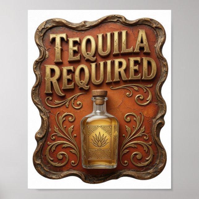 AFFICHE TEQUILA CRISP GOLD OBLIGATOIRE (Devant)