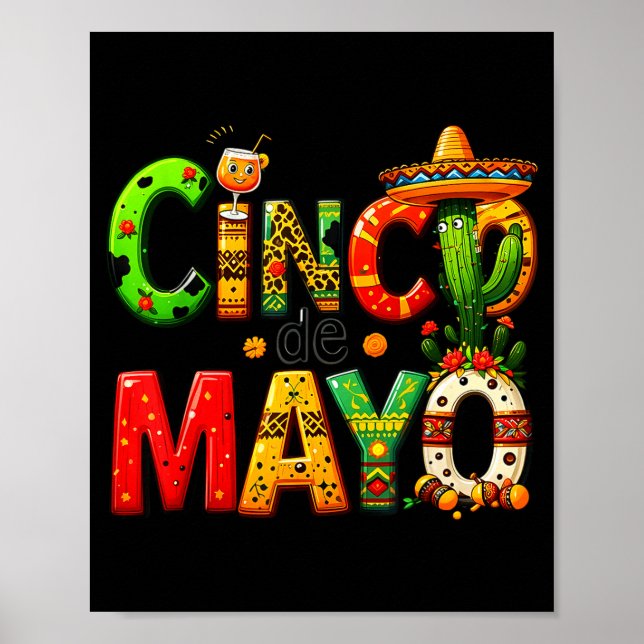 Affiche Tequila drôle à boire Cinco De Mayo Fête mexicaine (Devant)