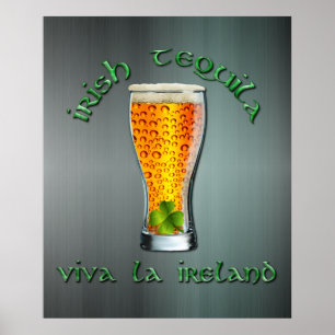 Affiche Tequila irlandaise - Viva la Ireland
