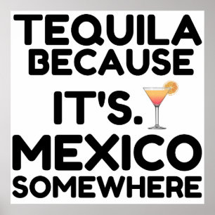AFFICHE TEQUILA MEXICO PARTOUT