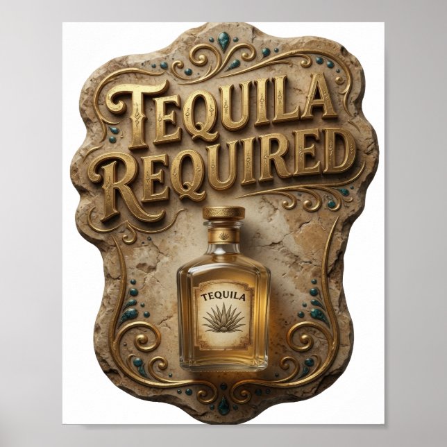 Affiche TEQUILA REQUIS Witty Gold (Devant)