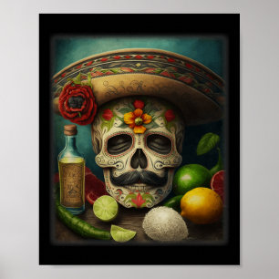 Affiche Tequila Sombrero Cinco De Mayo