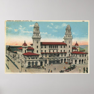 Affiche Terminal, Atlanta 1923 Vintage