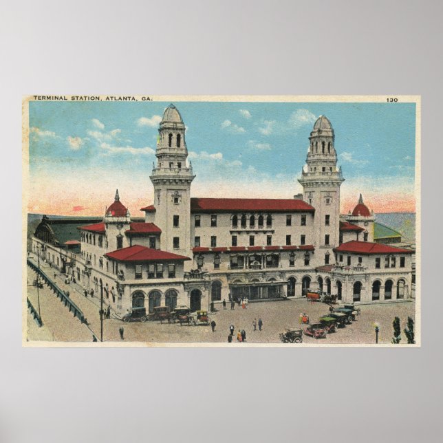 Affiche Terminal, Atlanta 1923 Vintage (Devant)