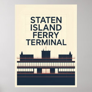 Affiche Terminal du ferry de Staten Island