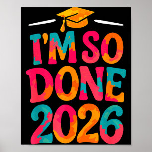 Affiche Terminé classe de 2026 collège lycée remise des di