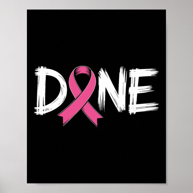 Affiche Terminé Fin Du Chemo Dernier Jour Radiation Surviv (Devant)