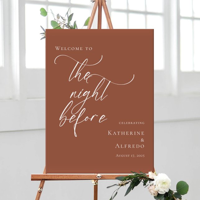 Affiche Terracotta La nuit avant la répétition bienvenue (Créateur téléchargé)