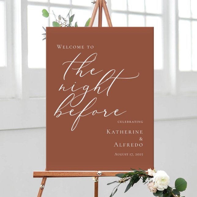 Affiche Terracotta La nuit avant la répétition bienvenue (Créateur téléchargé)