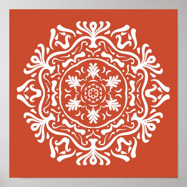 Affiche Terracotta Mandala (Devant)