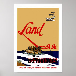 Affiche Terrain Avec Les Marines
