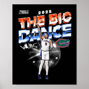 Affiche terrain de basket-ball Floride Richard Ncaa Final