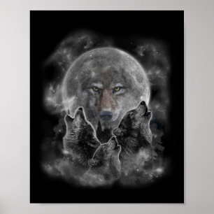 Affiche Terrain de chasse au loup gris