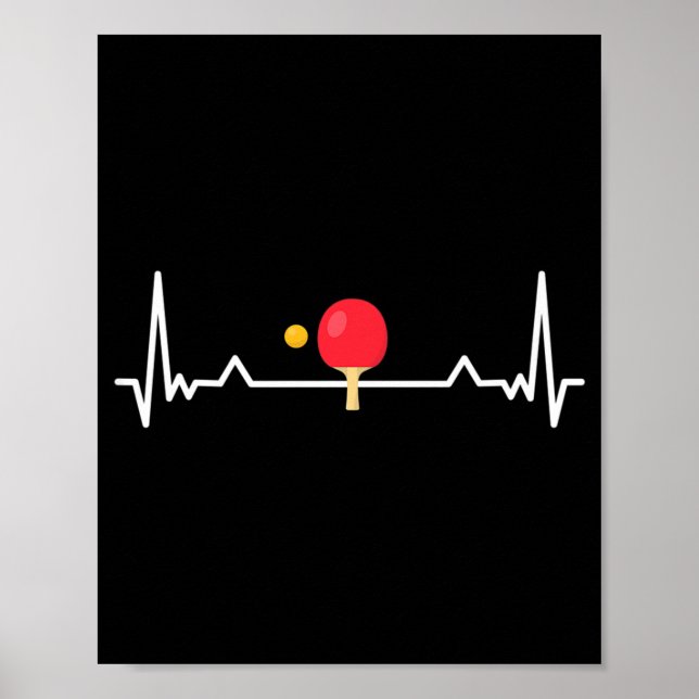 Affiche Terrain de tennis de table amusant (Devant)
