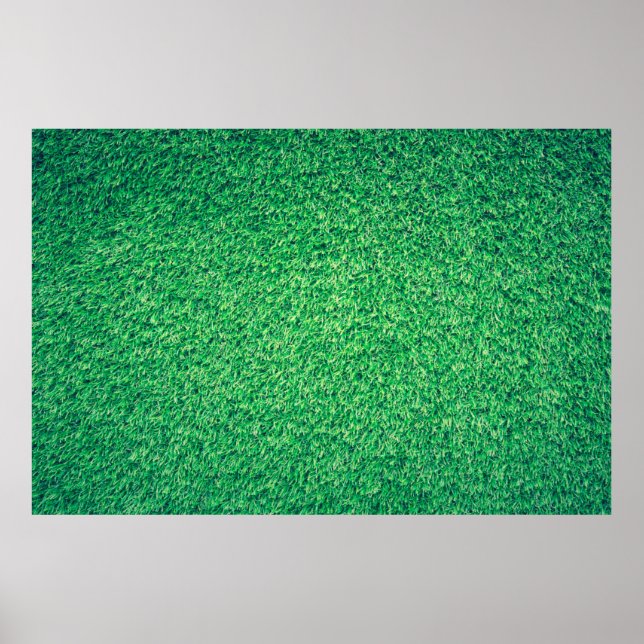 Affiche Terrain gazon vert texture (Devant)
