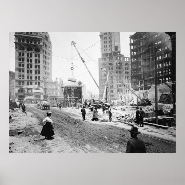 Affiche Terrain instable : 1906 (Devant)