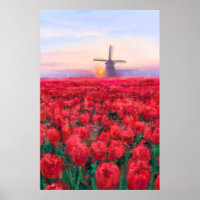 Terrain Tulips - Paysage - Printemps aux Pays-Bas