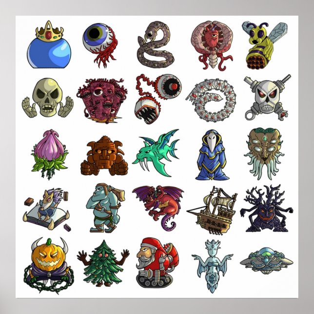 Affiche Terrarias All Boss (Devant)