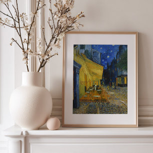 Affiche Terrasse de café la nuit Vincent van Gogh