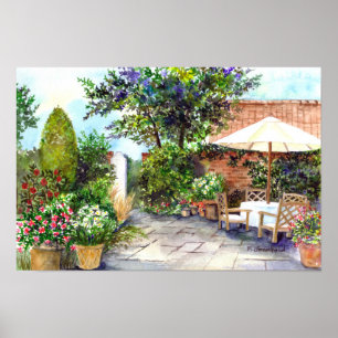 Affiche Terrasse du manoir à Heslington York