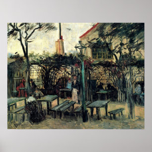 Affiche Terrasse d'un Café sur Montmartre La Guinguette