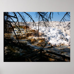 Affiche Terrasse en calcaire Mammoth Hot Spring Yellowston