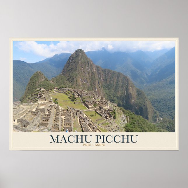 Affiche Terrasses de pierre de Machu Picchu (Devant)