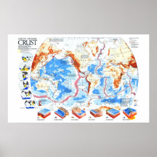 Affiche " Terre : 1985/aujourd'hui - Carte dynamique de la