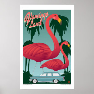 Affiche Terre-Copie de Flamant rose
