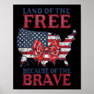 Affiche Terre de liberté grâce aux braves 4 juillet 