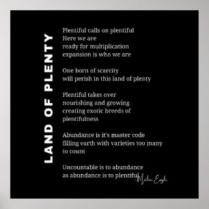 Affiche Terre d'encouragement poème poème poème poème poèm