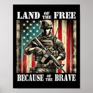Affiche Terre Des Courageux Militaires Libres Mémorial De 