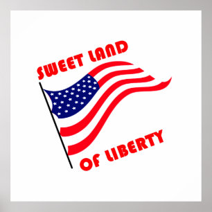 Affiche Terre douce de liberté