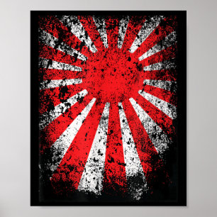 Affiche Terre Japonaise Du Drapeau De Guerre Sun Nippon En